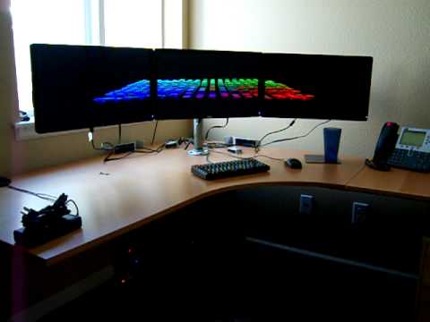 XBMC running on triple monitor setup - YouTube
