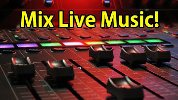 Mix live music on M32 Console | Real life tutorial