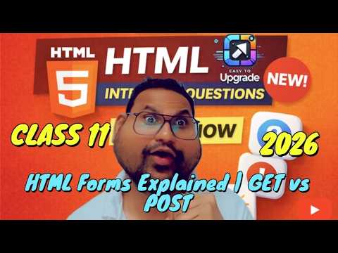 HTML Forms Explained | GET vs POST #html #easytoupgrade | Class 11 ...