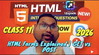 HTML Forms Explained | GET vs POST  #html #easytoupgrade | Class 11