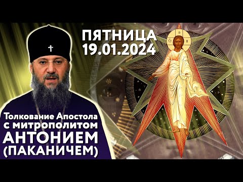 Пятница, 19 января 2024 года. Толкование Апостола с митр. Антонием (Паканичем).