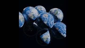 Colliding balls simulation - Blender geometry simulation nodes  #blender3d #simulation #cyclesrender