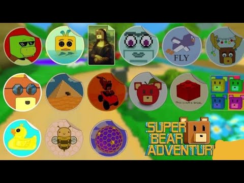 Видео: Все стикеры в super bear adventure