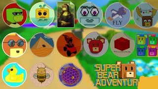 Все стикеры в super bear adventure