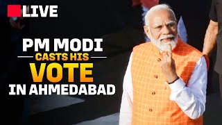 PM Modi LIVE| PM Narendra Modi casts his vote for General Elections 2024 in Ahmedabad, Gujarat | BJP