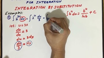 INTEGRATION BY SUBSTITUTION: PART 2 - EXPONENTIAL AND LOGARITHMIC FUNCTIONS - Example # 2