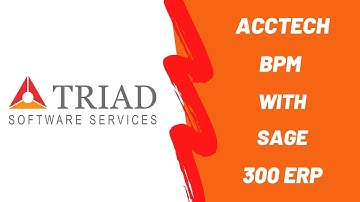 Purchase Automation in Sage 300 ERP with AccTech BPM | Triad Software Services