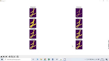 OPENCV Python Ders 29: Morfolojik Dönüşümler