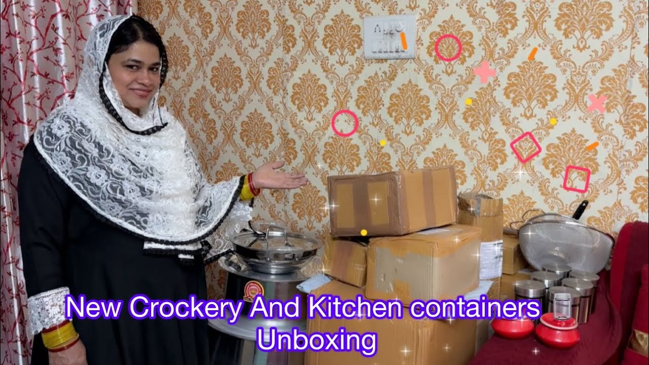New Crockery And Kitchen containers 🫙 Unboxing  | Hyderabadi House 🏡 Wife’s Vlogs #vlog #unboxing 