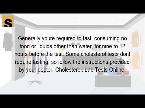 how long to fast for cholesterol blood test