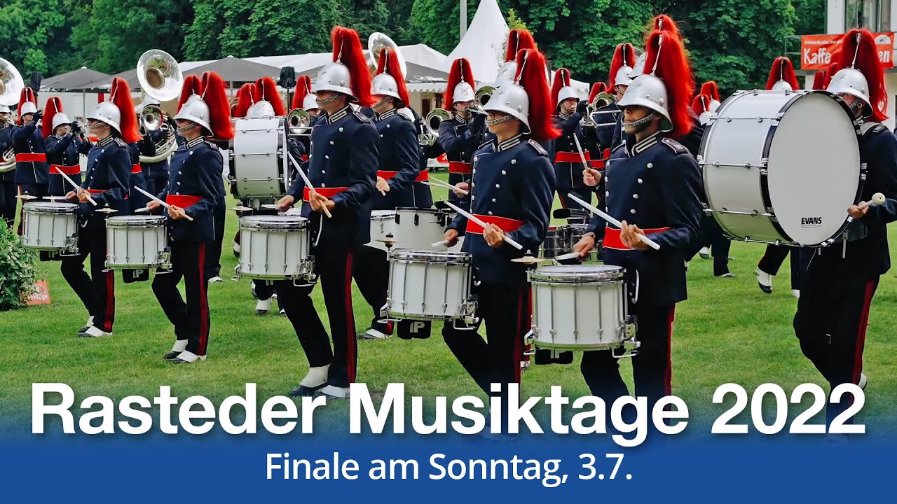 Einmarsch zum Finale Rasteder Musiktage 2022 / Spielmannszug, Marchingband, Drumband, Fanfaren