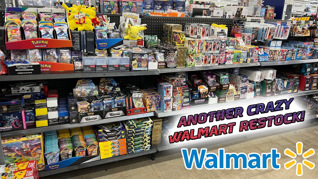 WALMART RESTOCK! Pokémon Card Hunt Pokemon YouTube