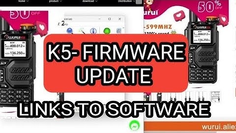 WURUI K5 - FIRMWARE AND SOFTWARE DOWNLOAD LIBKS