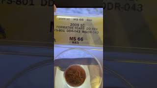 2009 Lincoln Cent FS-801 DDR - Hidden Doubling! DDR-043 #penny #coinroll #coincollecting #shorts#fyp