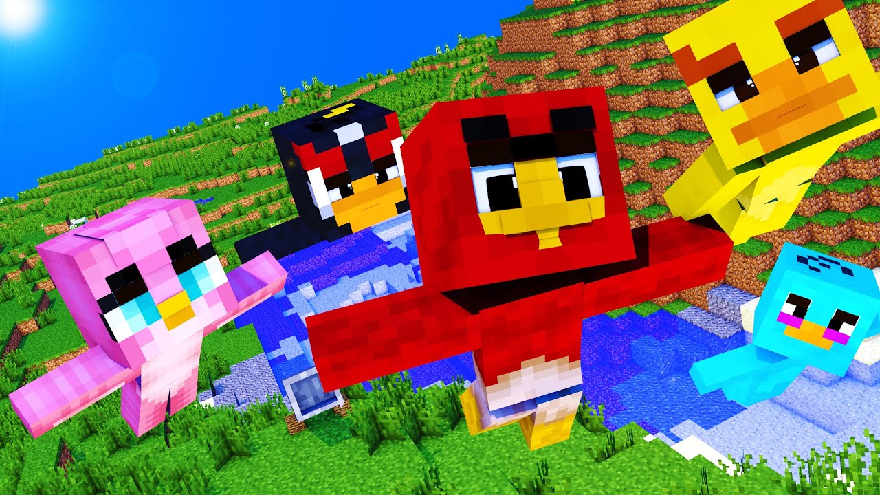 Minecraft - WHO'S YOUR DADDY? - BABY ANGRY BIRDS!