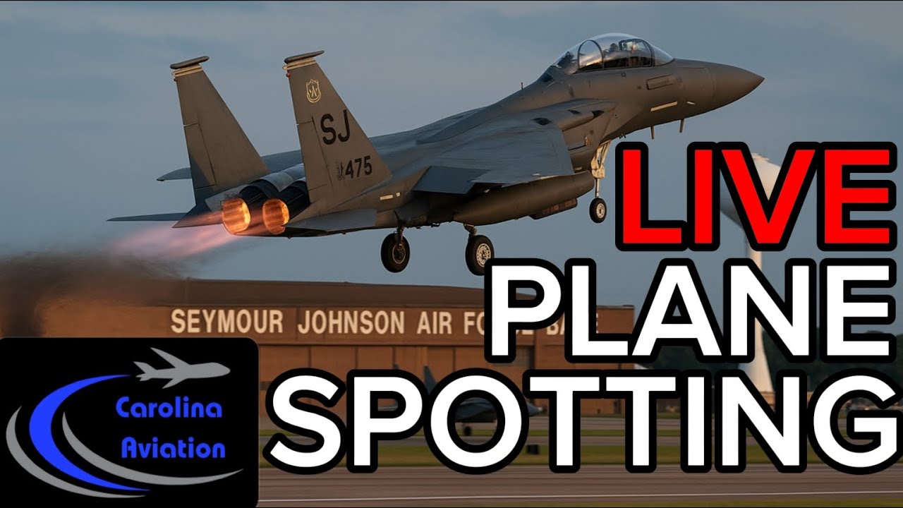 🔴LIVE PLANE SPOTTING FROM: SEYMOUR JOHNSON AIR FORCE BASE🔴