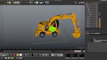 CINEMA 4D R20 - Rigged Xcavator FULL Xpresso