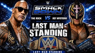 Full Match : Rey Mysterio Vs. The Rock : Smack Down : Last Man Standing 2024