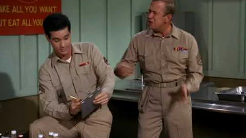 Sgt. Hacker (Allan Melvin) fumes