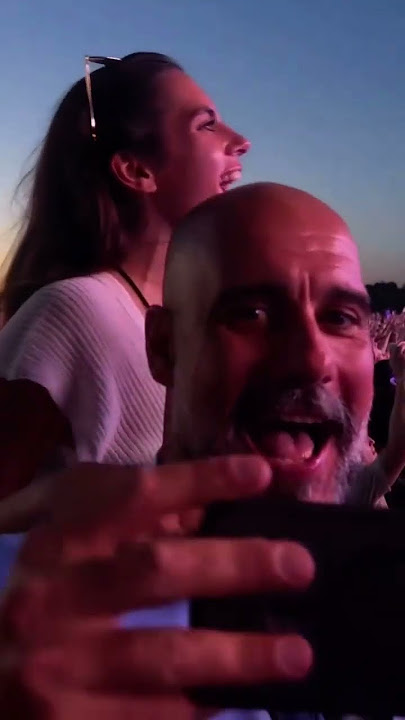 Pep Guardiola dances and sings to Oasis in Heaton Park crowd