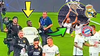 ¡MIRA LA LOCA CELEBRACION DE RUDIGER TRAS EL REAL MADRID CLASIFICARSE A FINAL RUMBO A 15!