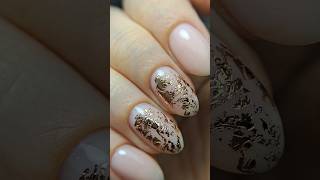 Бърза и лесна декорация с фолио 😍 #nails #nailart