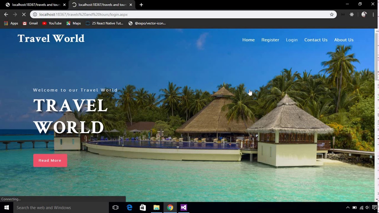 tourism website abstract