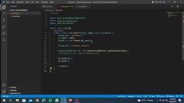 how to run a program of socket programming in VS code with java |short video|