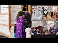 The brave mother repaired the house that was destroyed by the rain with all her efforts
