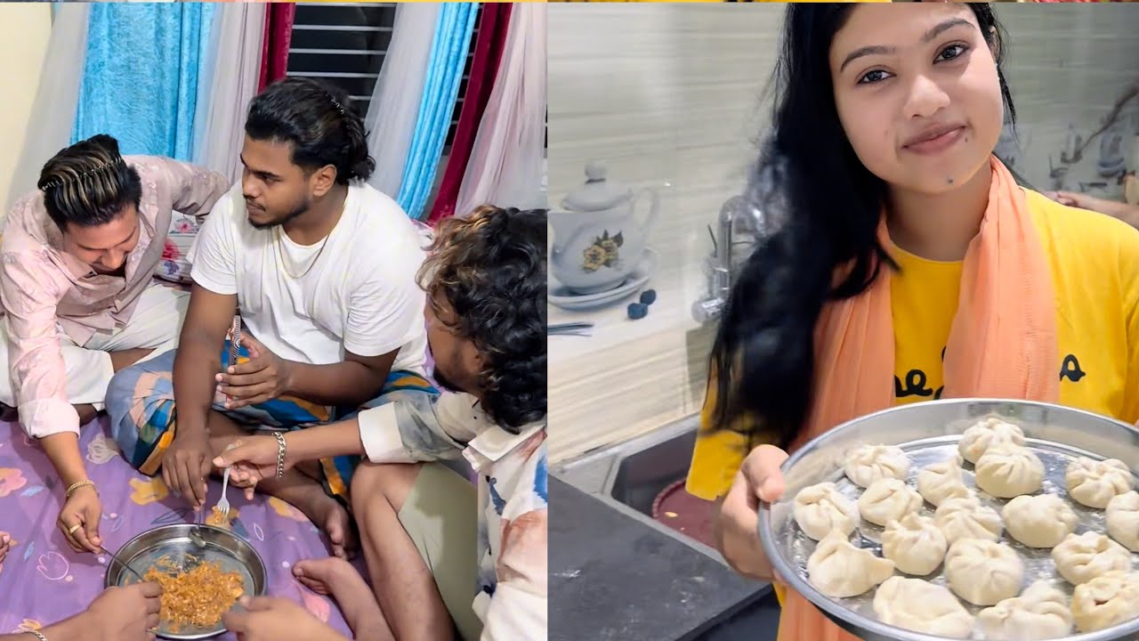 বোনের বাসায় নিজ হাতে স্পেশাল মো মো বানিয়ে খাওয়ালাম 🥰