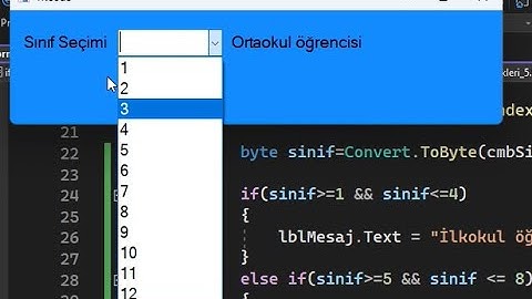 C# Windows Form If Else Örnekleri  5