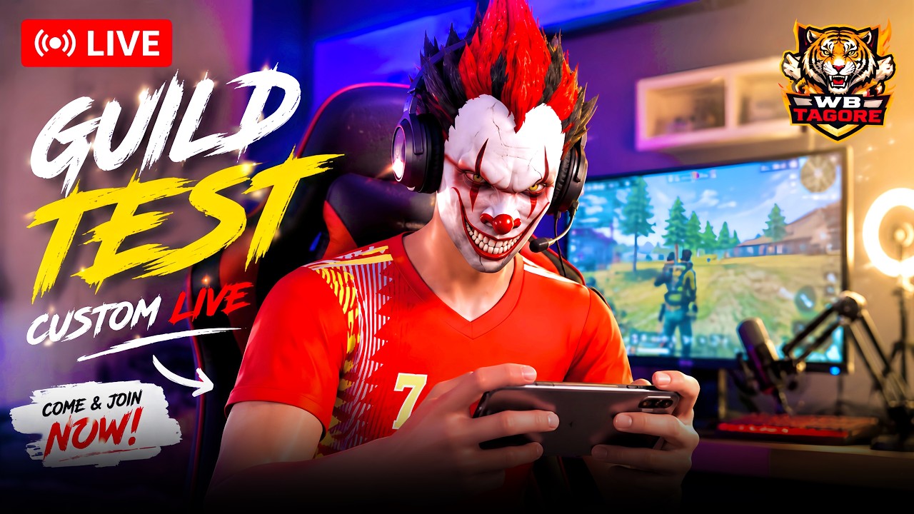 1V4 TEST LIVE 🔥 WHO CAN SURVIVE AGAINST 4 PLAYERS? 😈 | WB TAGORE #shortslive #1vs4  #freefirelive