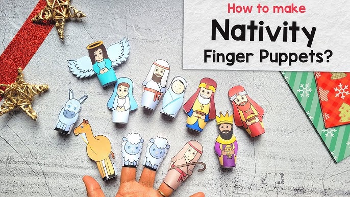 Nativity Finger Puppets - YouTube for Free Printable Nativity Finger Puppets