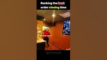 Ranking the best order closing time