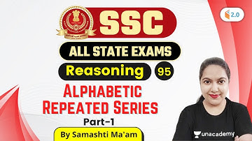 4:30 PM - SSC 2020 & All State Exams | Reasoning by Samashti Shukla | Alphabetic Repeated Series