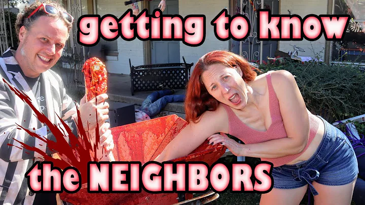 We visit the Halloween blood house of artist Steve...