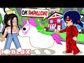 Ma licorne est akumatisee ladybug vient maider sur adopt me rp roblox  miraculous ladybug