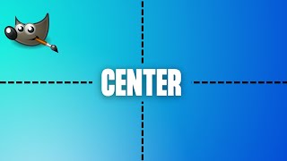 how to center text and object in gimp