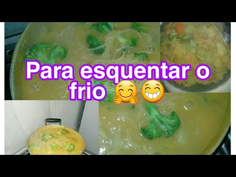 como fazer sopa de macarrão com legumes-cozinhando com o filhote