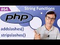 PHP addslashes() and stripslashes() function | PHP tutorial for beginners lesson - 64