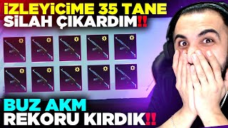 REKOR KIRDIK!! 😮 İZLEYİCİME 35 YÜKSELTİLEBİLİR SİLAH ÇIKARDIM!! YOK BÖYLE ŞANS! | PUBG MOBILE