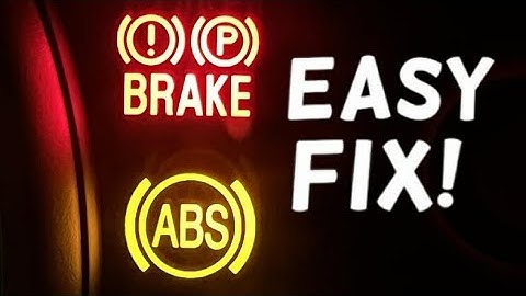 How to Fix & Reset ABS and Brake Warning Light Stays On or Flashing Without a Scanner