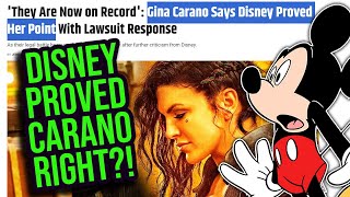 Disney SMEARS Gina Carano AGAIN?! She Claims Disney PROVED Her Point!