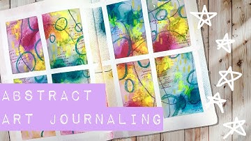 Painting Abstract Art Grids in my Art Journal! 🎨⭐️