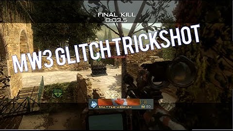 Mw3 Glitch Gun Trickshot!