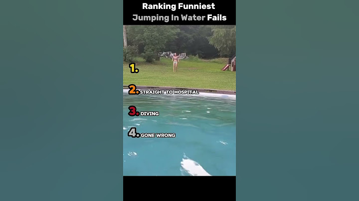 Ranking Funniest Jumping In Water Fails