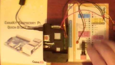 Raspberry Pi that causes an LED to blink