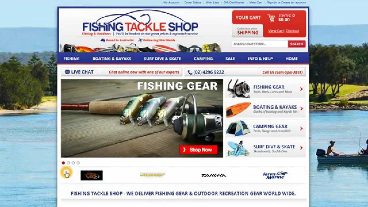 Fishing Tackle Shop - How To Shop Here 