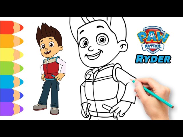 Paw Patrol Drawing Easy Step by Step 🐾 Ryder Paw Patrol Drawing Easy 