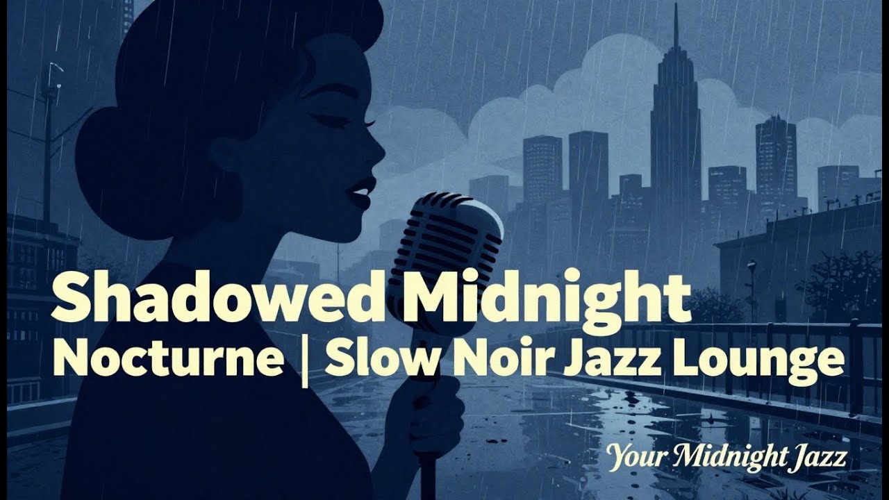 Shadowed Midnight Nocturne | Slow Noir Jazz Lounge for Sleep, Cozy Nights & Work (1 Hour Mix)